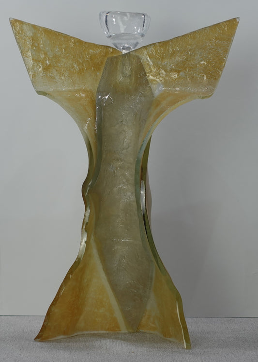 Engelsgelbe Form aus Glas
